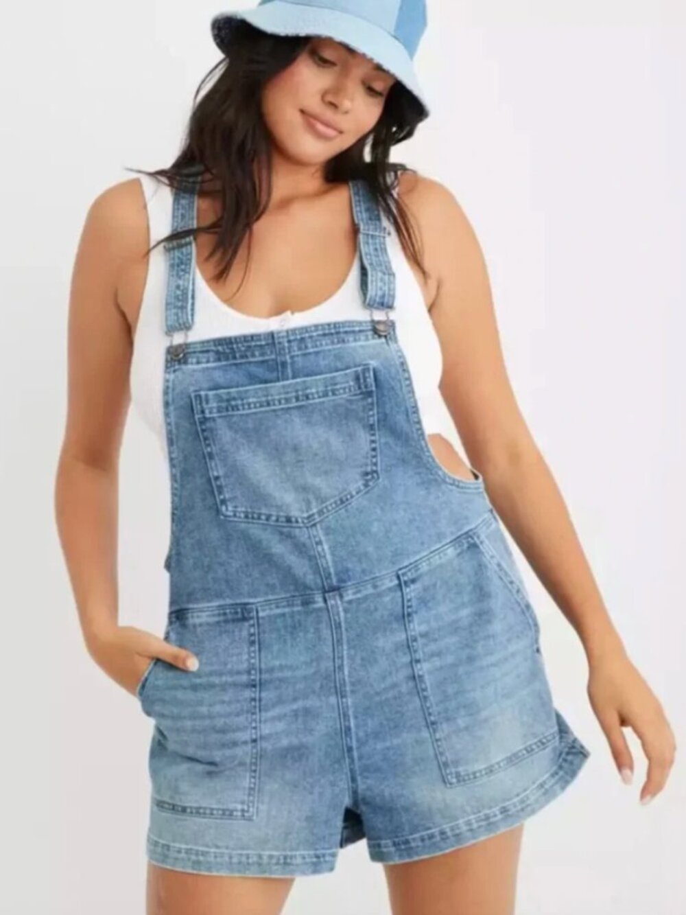 Aerie Short Overalls